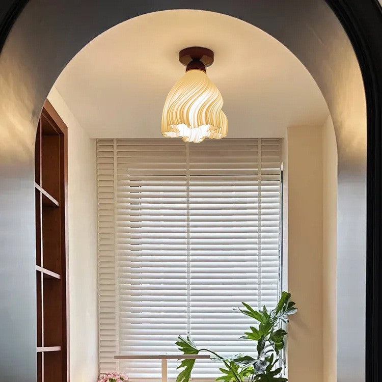 Walnut French cream B & B entrance entrance corridor aisle light eye protection balcony ceiling light medieval romantic light