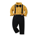 cross-border notice boyssuitlong sleevesprintingshirtoverallskids gentleman's dress first birthday costume