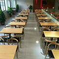 Commercial fast food table and chair set combination - restaurant, diner, snack bar, bbq, catering table, bubble tea shop rectangular table