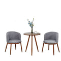 Scandinavian modern casual imitation solid wood negotiation table and chair combination small apartment balcony creative casual milk tea shop chair