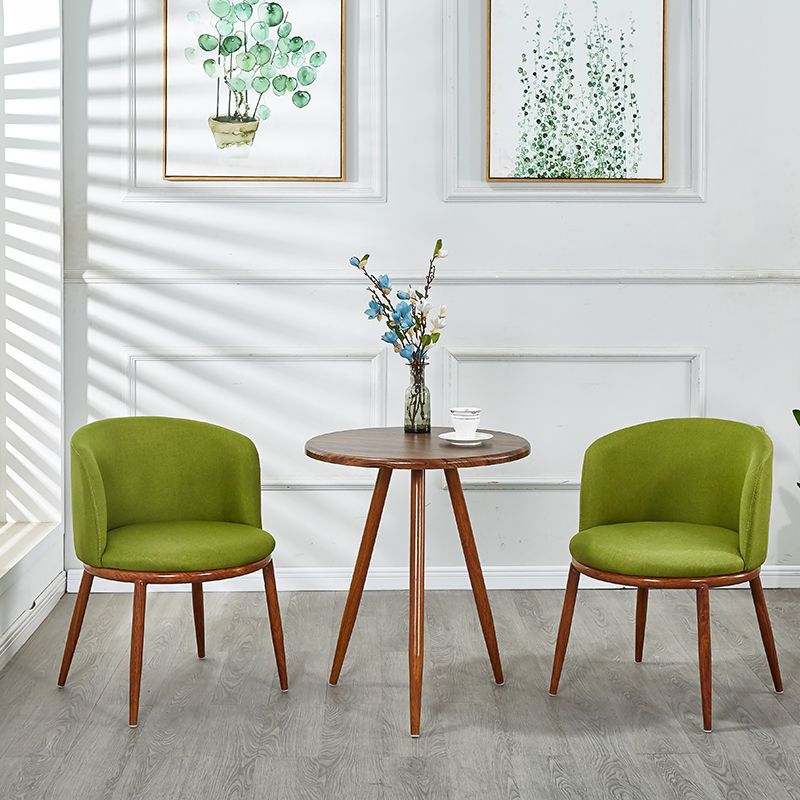 Nordic faux solid wood meeting table and chair set - modern minimalist chairs, creative casual round table, perfect for bubble tea and coffee shops