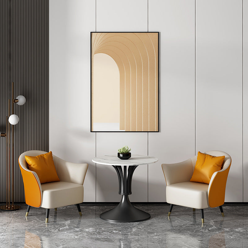Nordic table and chair set, single sofa, hotel sales office, reception area, balcony, office break area furniture, reception