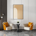 Nordic table and chair set, single sofa, hotel sales office, reception area, balcony, office break area furniture, reception