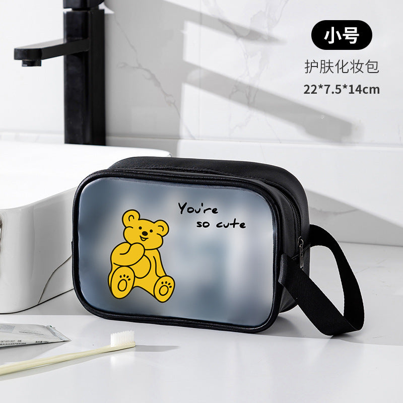 Portable Children's Cartoon Bath Bag Beach Bag Fitness Swimming Dry and Wet Separation Wash Bag PVC Storage Bag