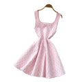 French chic sleeveless a-line dress - women's summer korean style high-waisted slimming versatile elegant work dress