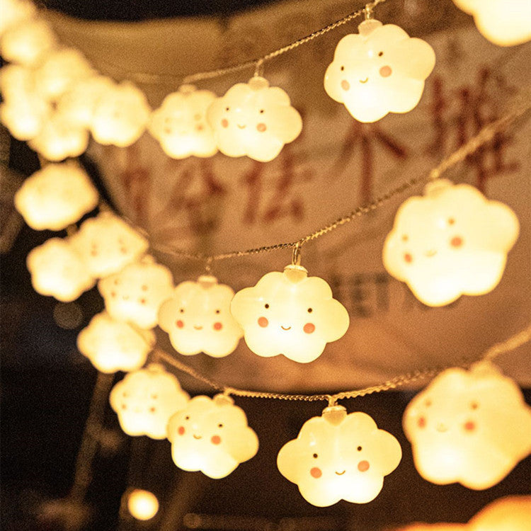 led rainbow light string new creative ins clouds rainbow festival party home decoration small lights flashing lights string lights