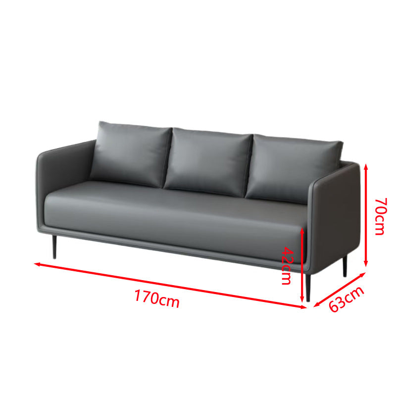 Luxury office sofa set for 4s dealerships: minimalist modern business reception, meeting, and lounge area - available in single, double, and three-seater configurations