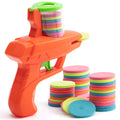Cross-mirror wholesale decompression soft bullet gun family outdoor kids toys flying disc toy gun children's outdoor battle game