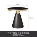 Lauren black gold round table 70*57