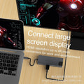 8-in-1 docking station type-c to hdmi+vag gigabit rj45+usb3.0hub high-speed transmission multi-interface