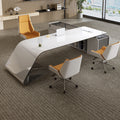 Accessible luxury paint boss table creative office desk casual modern manager table president office desk table and chair combination