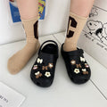 Sweet girl heart crocs women's cute student baotou outwearnon-slip stomping on shit soft sole thick sole sandals women's summer