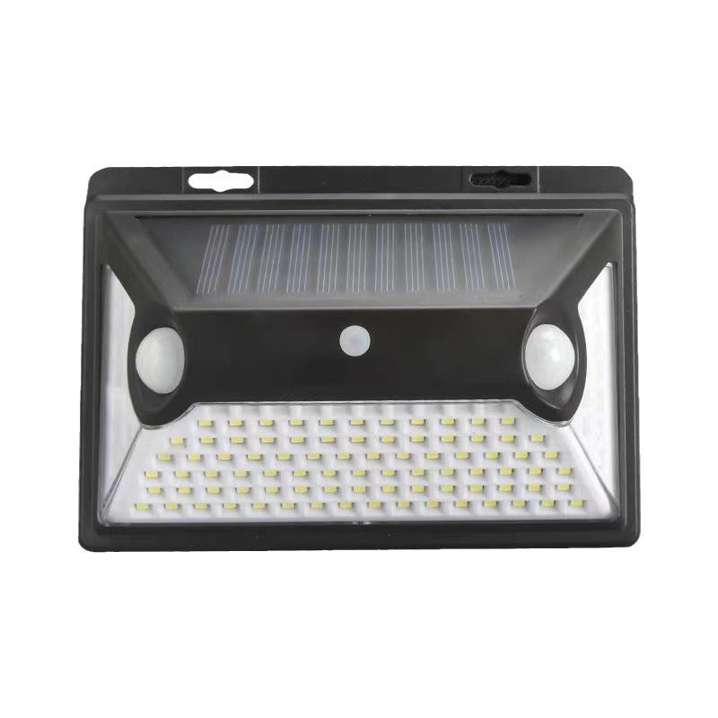 Cross-border solar light 118LED double probe human body induction light landscape courtyard wall light outdoor wall lighting road