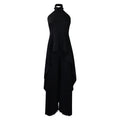 C8556 european and american clothing independent station cross-border ol sleeveless asymmetricaltops wide-leg pants two-piece set foreign trade suit