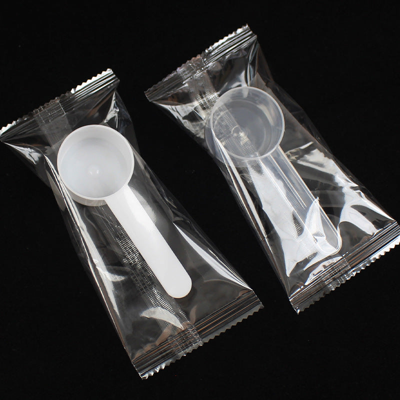 Individually wrapped 20ml plastic measuring spoons - ideal for masks, powders, feed, fertilizer, pesticides, and measuring water (20g capacity)