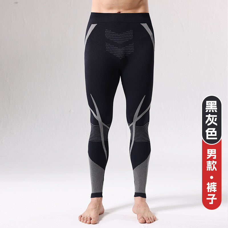 New autumn and winter quick-drying ski clothing underwear set men's and women's sports tight moisture-absorbing perspiration compression warm primer