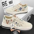 Canvas shoes men's shoes winter breathable trendy corduroy flats shoes men casual lightweight thin old beijing cloth shoes