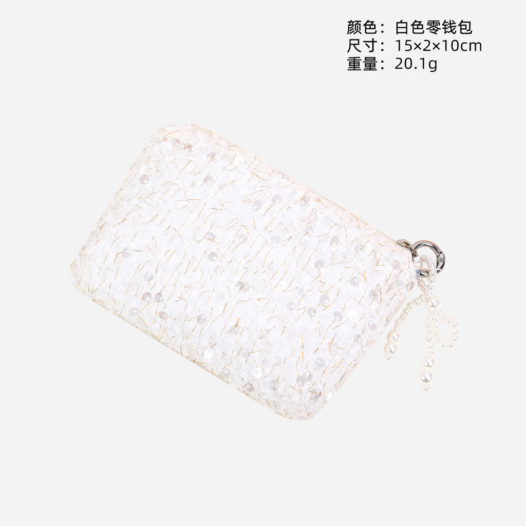 Sequined change bag Fashion women's INS wind travel storage bag Exquisite high-end sense Portable foreign style Hand wash bag