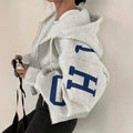 Amazon cross-border fashion:  women's casual & trendy printed short-sleeve top, versatile long-sleeve sweatshirt, relaxed fit