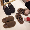 Thick sole furry slippers for women outwear2025 autumn winternew arrival lamb furry internet celebrity home one-line cotton slippers