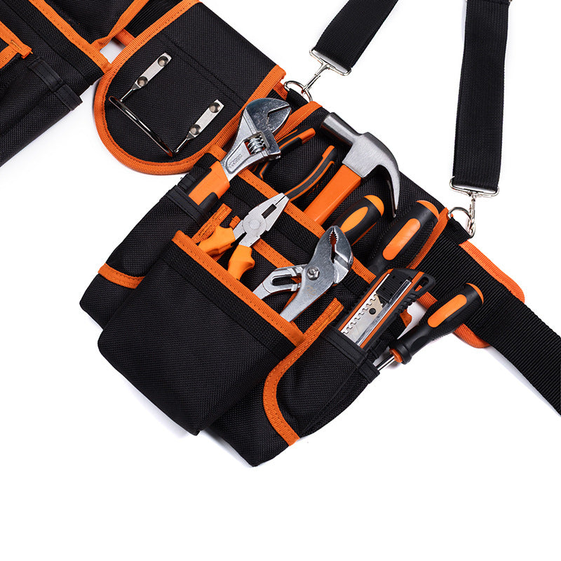 Source manufacturer spot portable large-capacity storage bag strong and wear-resistant Oxford cloth shoulder strap belt bag hardware kit