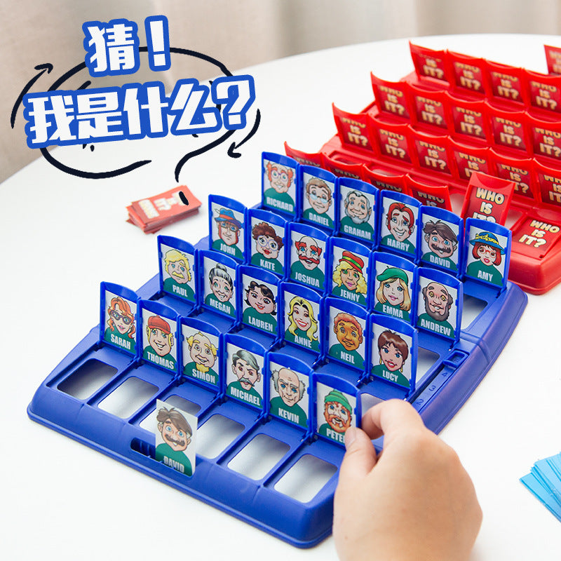 guess who? board game cards - logic & deduction family interactive game - educational toy for kids