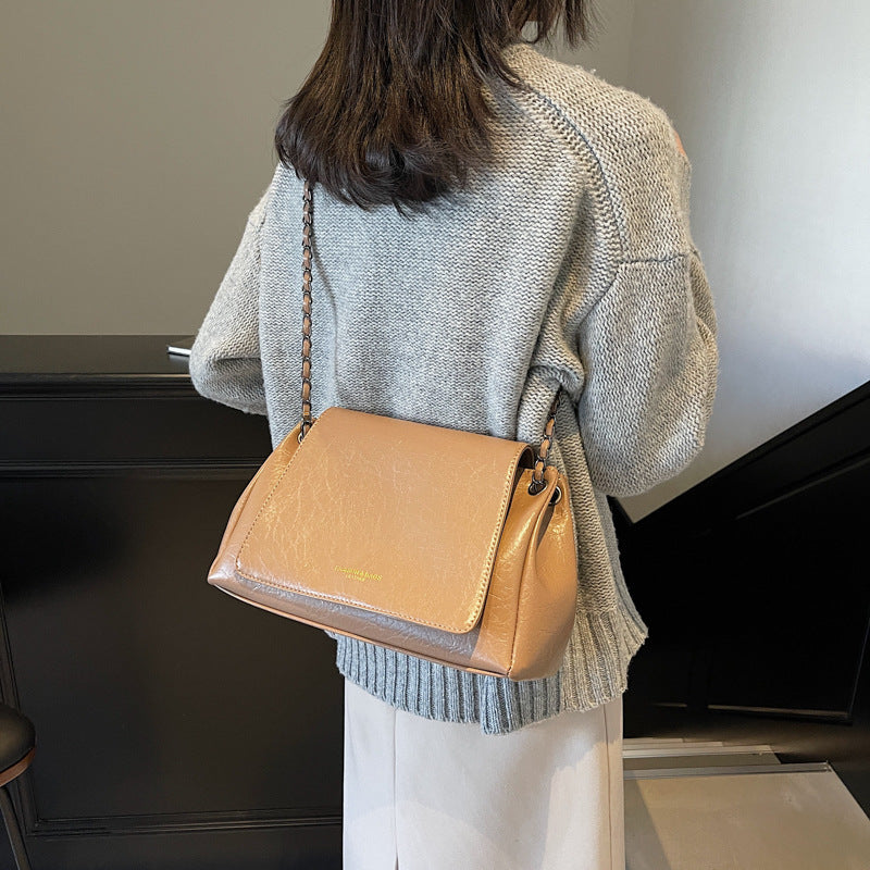 Foreign trade advanced sense versatile chain tote bag women's 2025 new large-capacity leisure commuting shoulder messenger bag