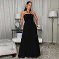 C7735 cross-border    new women's summer vacation style pleated wide-leg jumpsuit