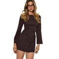 fashion  autumn new arrivalretrofrenchstripesfashionelegantsilmelegancedress