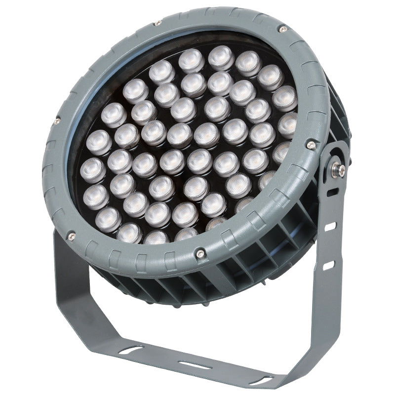 LED wheel shooting tree light colorful outdoor waterproof flood light garden lawn landscape plug-in light round tree light