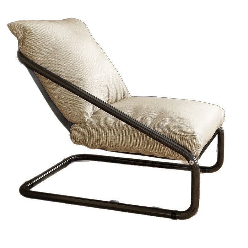 Influencer-approved single sofa chair - lazy balcony lounge chair - minimalist single seater - wabi-sabi style furniture - cotton living room