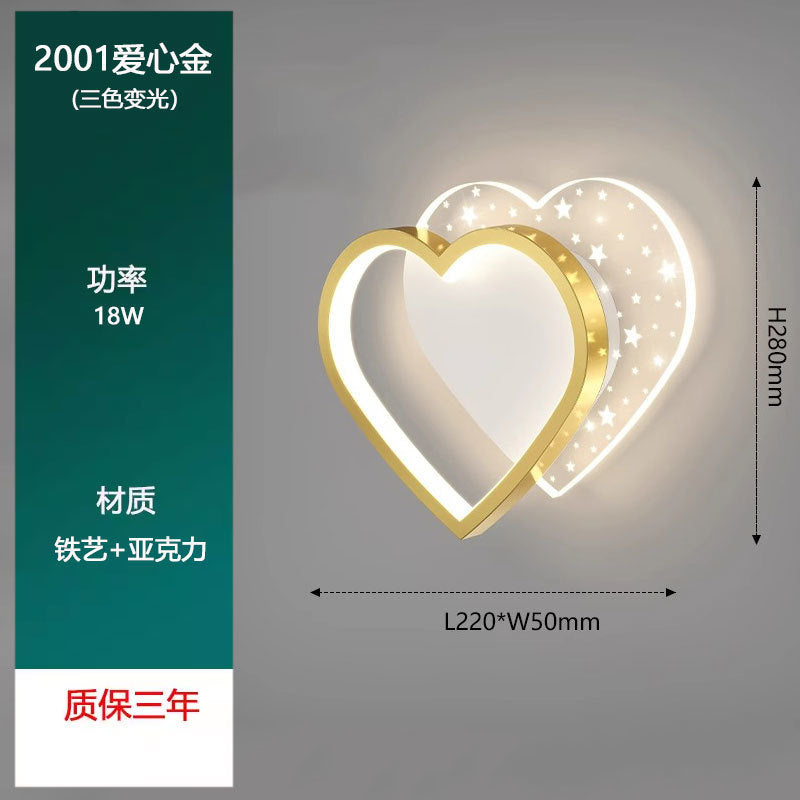 Wall Lamp Bedroom Simple Modern Creative Butterfly Bedside Lamp Aisle Corridor Wall Lamp 2025