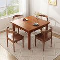 New solid wood dining table and chair set - thickened tabletop, perfect for small spaces, square solid wood dining table for home living room