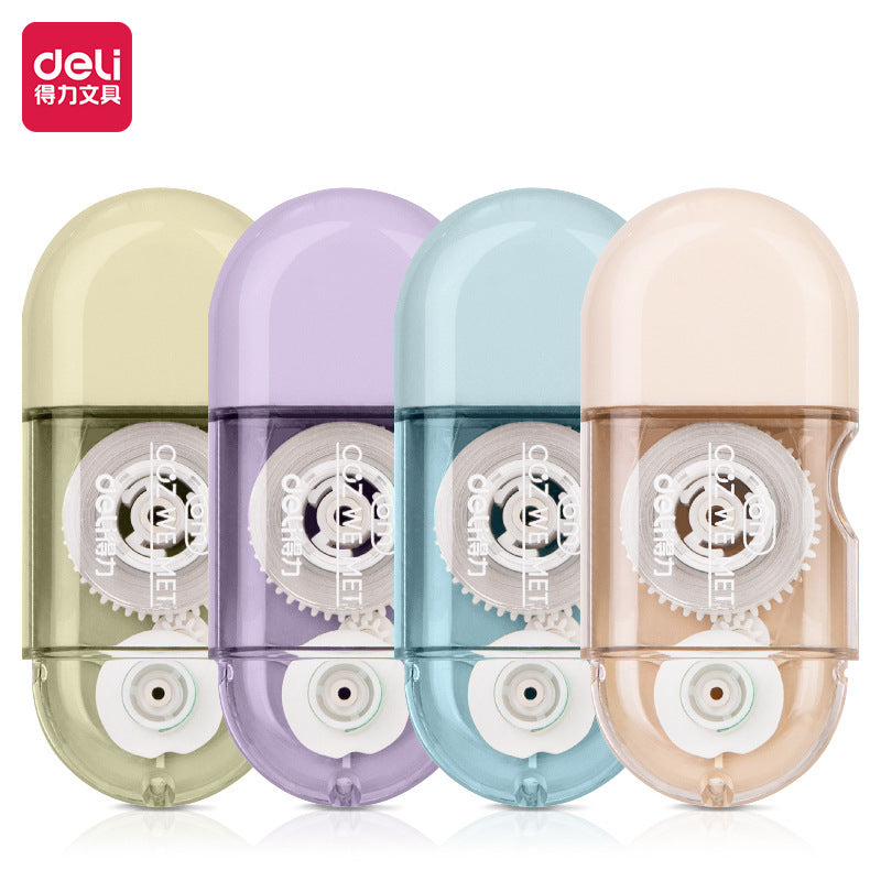 Deli 71508 correction tape set of 4 packs, error correction tape, correction tape, affordable tape, correction tape, student correction.