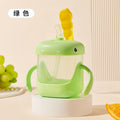 Kids' milk cup water bottle with measuring scale, straw, spill-proof, heat-resistant, infant and toddler training cup, home use