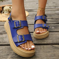 Women's summer casual slides - one-strap buckle sandals - retro korean style - plus size casual beach shoes -  collection