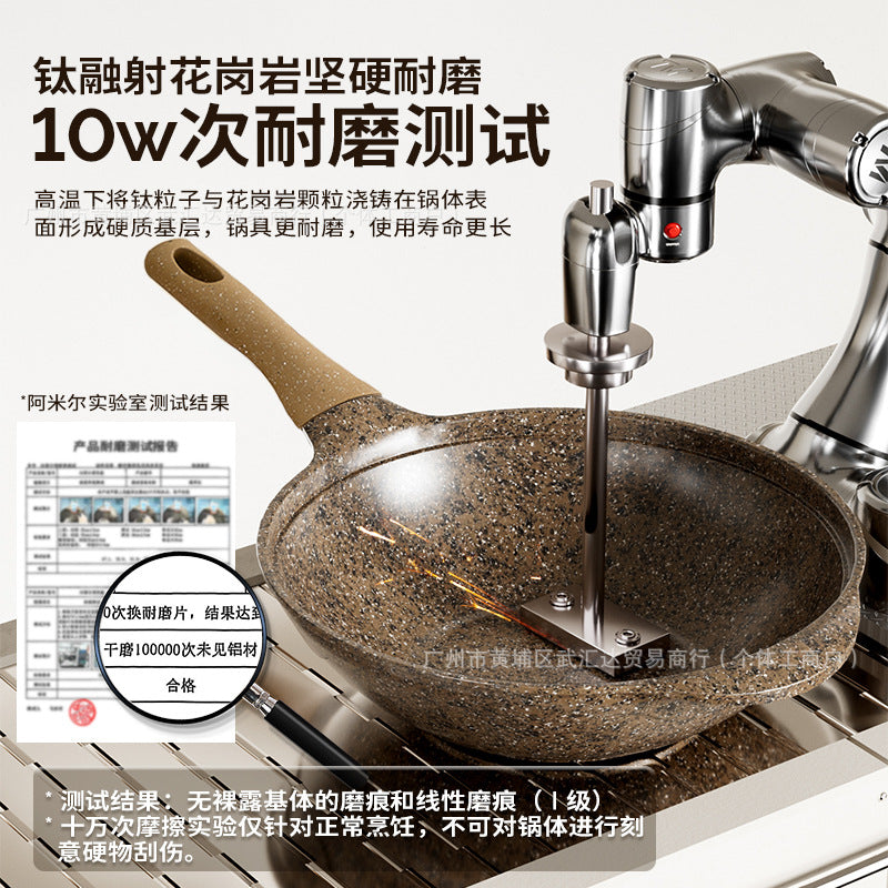 Alfita granite non-stick titanium wok - suitable for gas and induction cooktops
