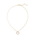 Four-leaf clover necklace wholesale new cross-border alloy jewelry niche high-end diamond-encrusted necklace pendant women's clavicle chain