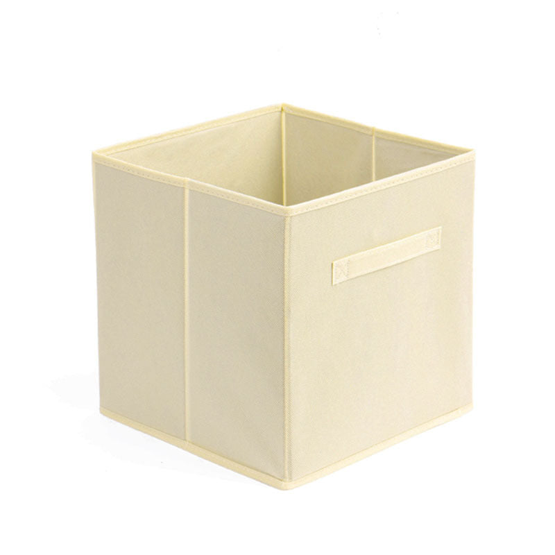 Non-woven fabric uncovered storage box foldable bedroom underwear storage box large sundries books fabric storage box