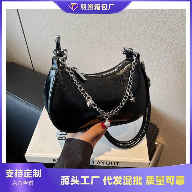 Cross-border bags, crossbody bags, senior women's new fashion versatile crossbody bags, niche single shoulder underarm bags for women