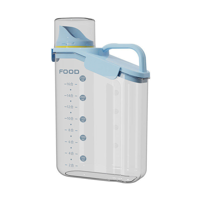 Sealed tank, grain tank, kitchen storage box, transparent pet cat food, rice bucket, snacks, tea, storage tank, moisture-proof