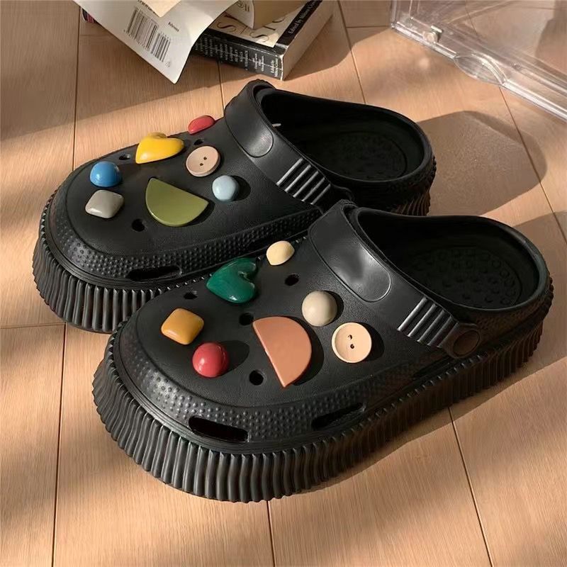 2025 baotou sandals women's hot style clogs outwear non-slip home soft beach new arrivalcouple sandals