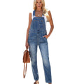 Amazon  hot selling jumpsuit women fashionnew arrivalelegantwork clothingfashion washed denim overalls