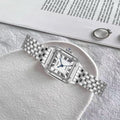 New square ladies' quartz watch - cross-border, light luxury, casual, niche design, authentic women's watch, alloy quality series