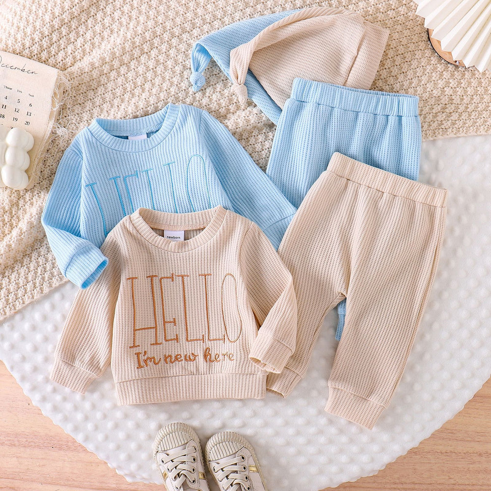 Children's clothing shein cross-border girl suit helloletterlong sleeves jumpsuit