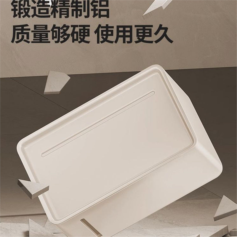 Milk white bathroom tissue box No punching waterproof wall-mounted toilet Roll paper holder Toilet paper box Toilet paper rack