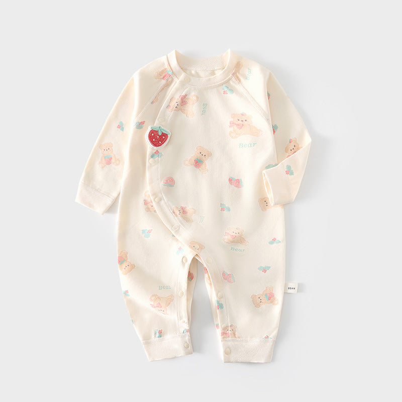Babibele baby long-sleeve romper, 100% cotton, spring/autumn, snap-crotch bodysuit, class a, infant/toddler, spring/summer crawling suit