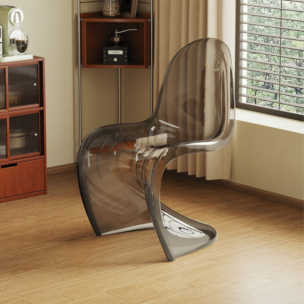 Simple modern for homethickened dining chair scandinavian stackable plastic back chair designer popular makeup chair