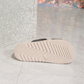 Outwear slip-on slippers black circle decoration flats shoes plaidcasual double-layer ivory white flats slippers for women
