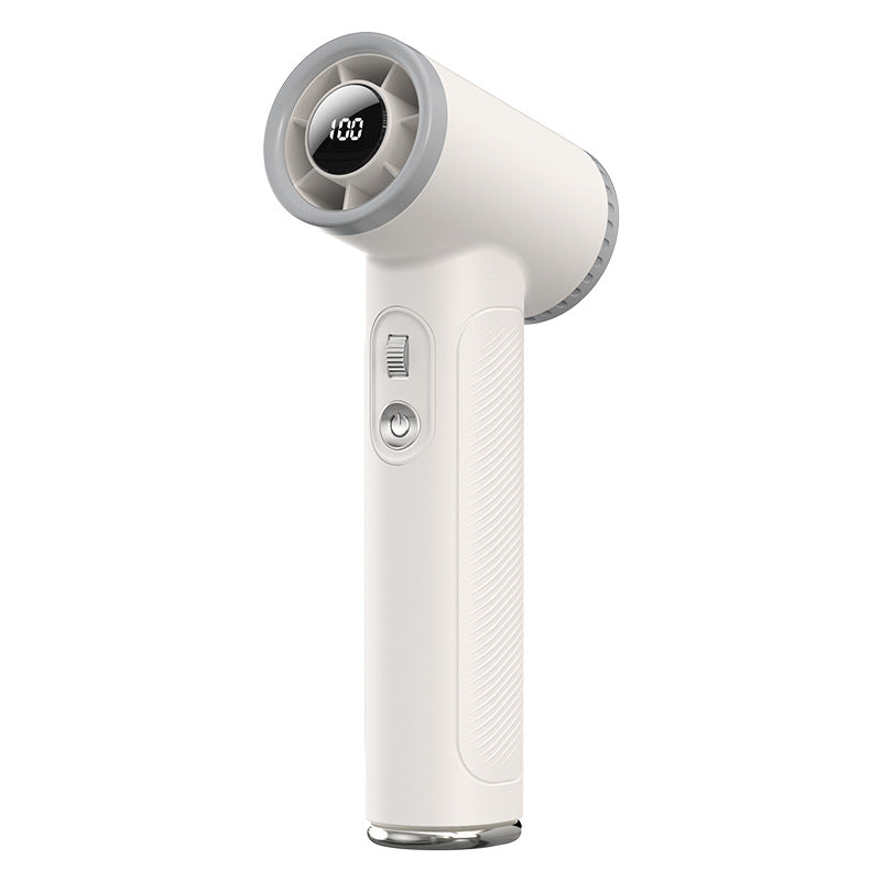 2025 cross-border high-power turbine fan - outdoor camping handheld fan with 100-speed stepless adjustment and digital display